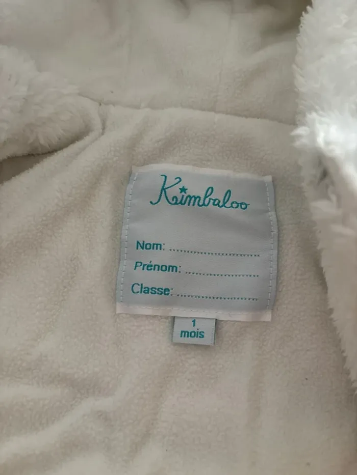 Jolie veste douce 1 mois kimbaloo - photo numéro 3