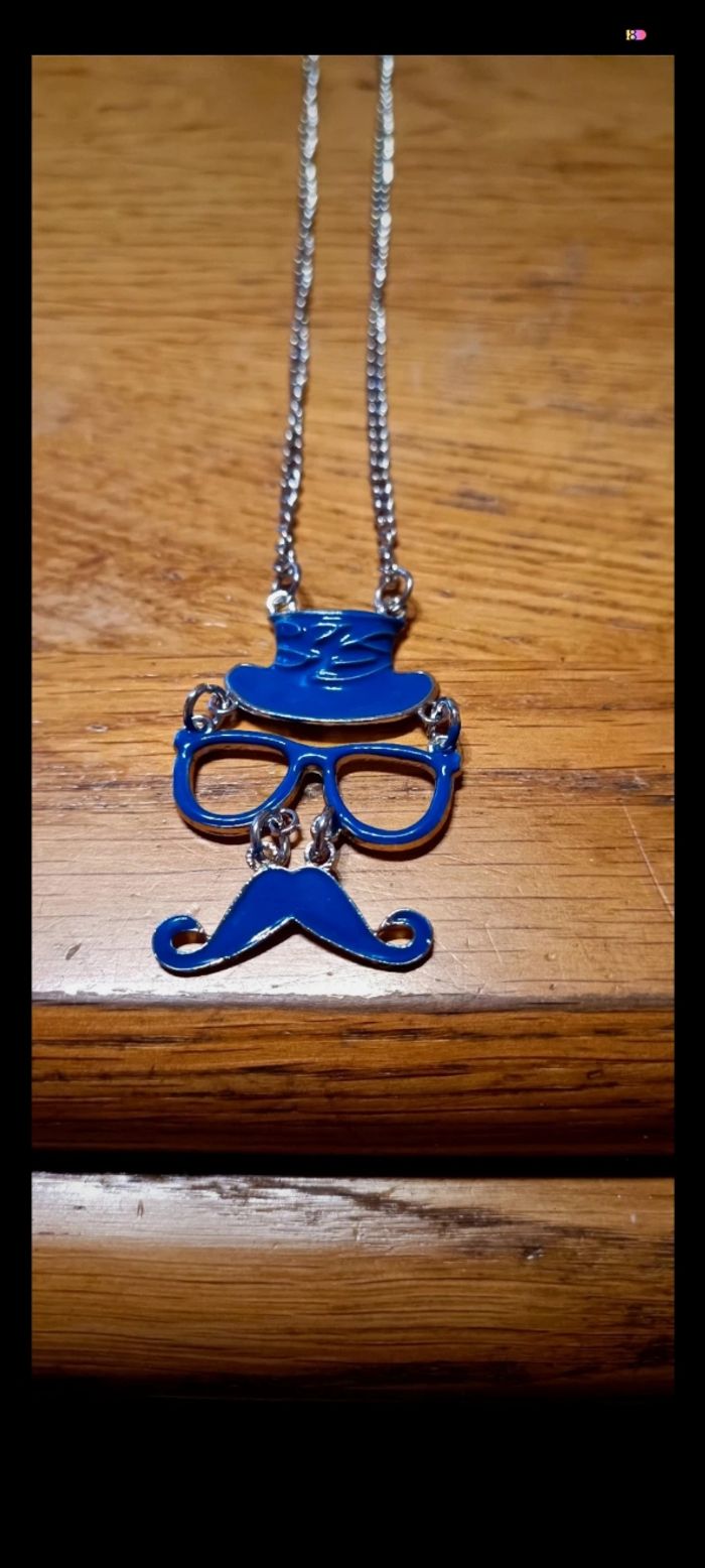 Sautoir bleu - photo numéro 2