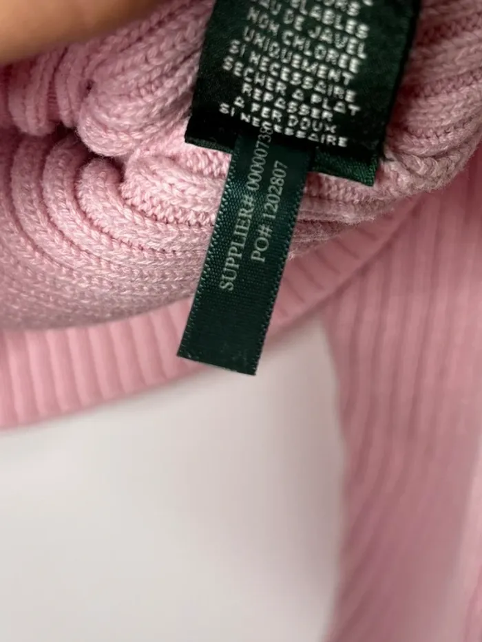 🌸 pull Torsadée Lauren / Ralph Lauren- Rose / T-S 🌸 - photo numéro 6