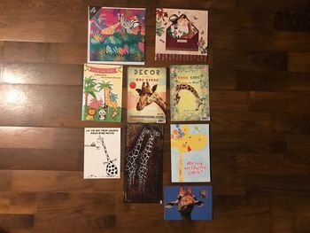 Lot cartes / cartes postales girafe