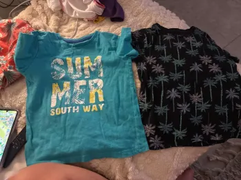 2 tee shirt 3/4A