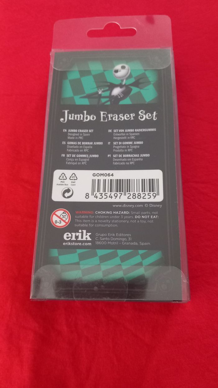 Set de gommes Jumbo L'étrange Noël de Mr Jack - photo numéro 2