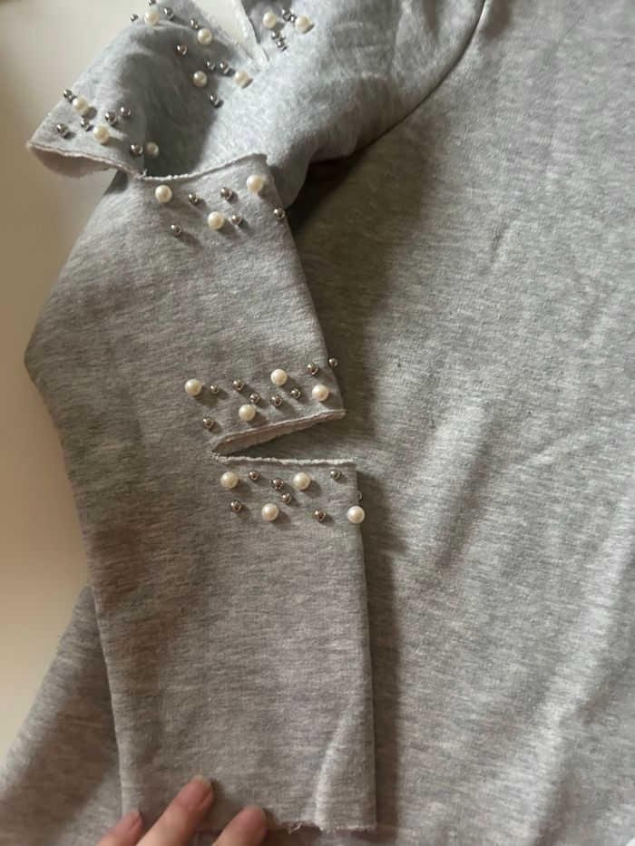 Pull Hiver pour femme TRÈS BON ÉTAT taille M couleur gris - photo numéro 6