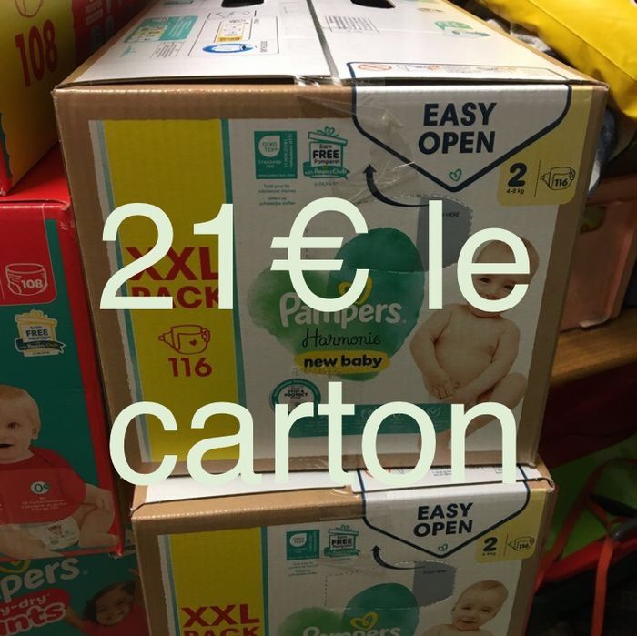 116 couches Pampers harmonie taille 2