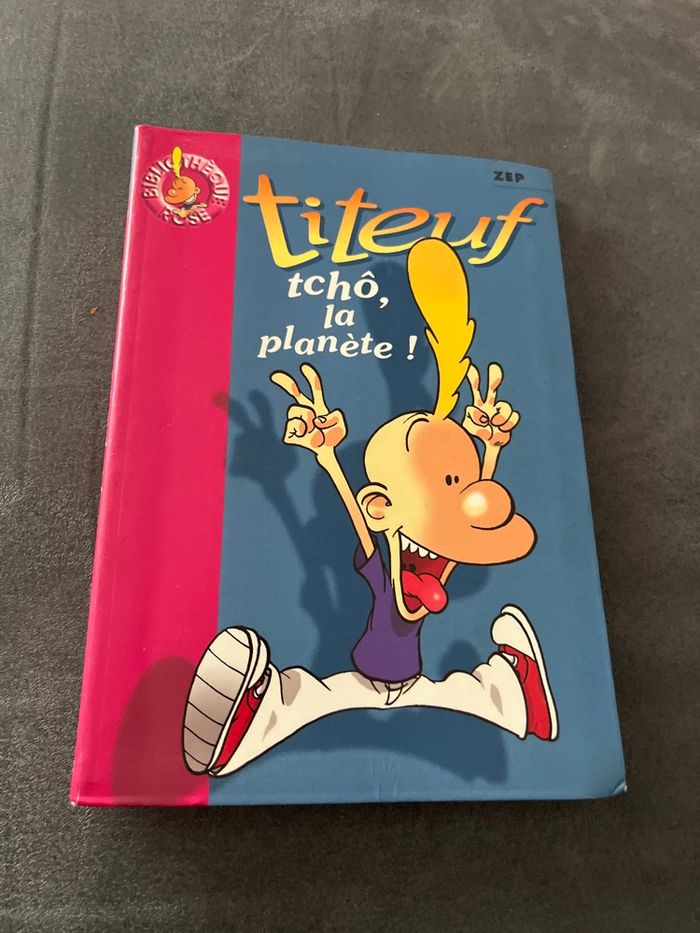 Livre bibliothèque rose titeuf tcho la planète - photo numéro 1