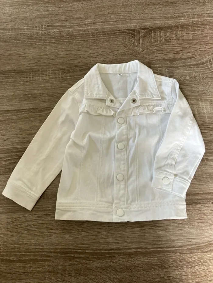 Veste en jeans blanche