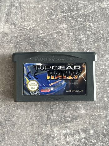 Jeu pour Nintendo Gameboy advance, Top gear rally version europe dont le français.