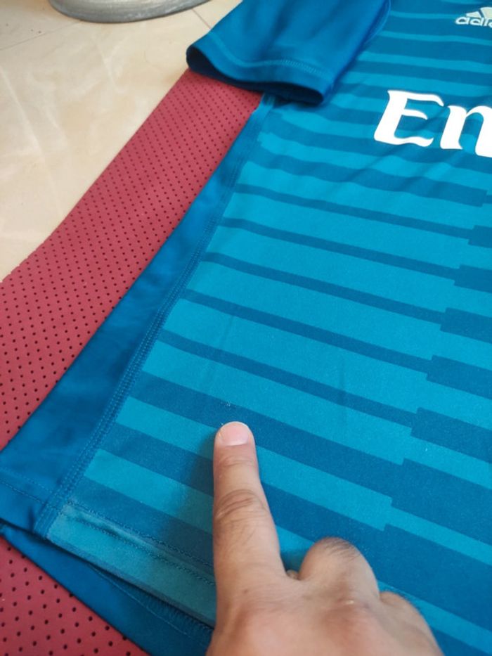 Maillot de foot Courtois Real Madrid, Adidas Authentique Officiel taille enfant 13/14 ans - photo numéro 11