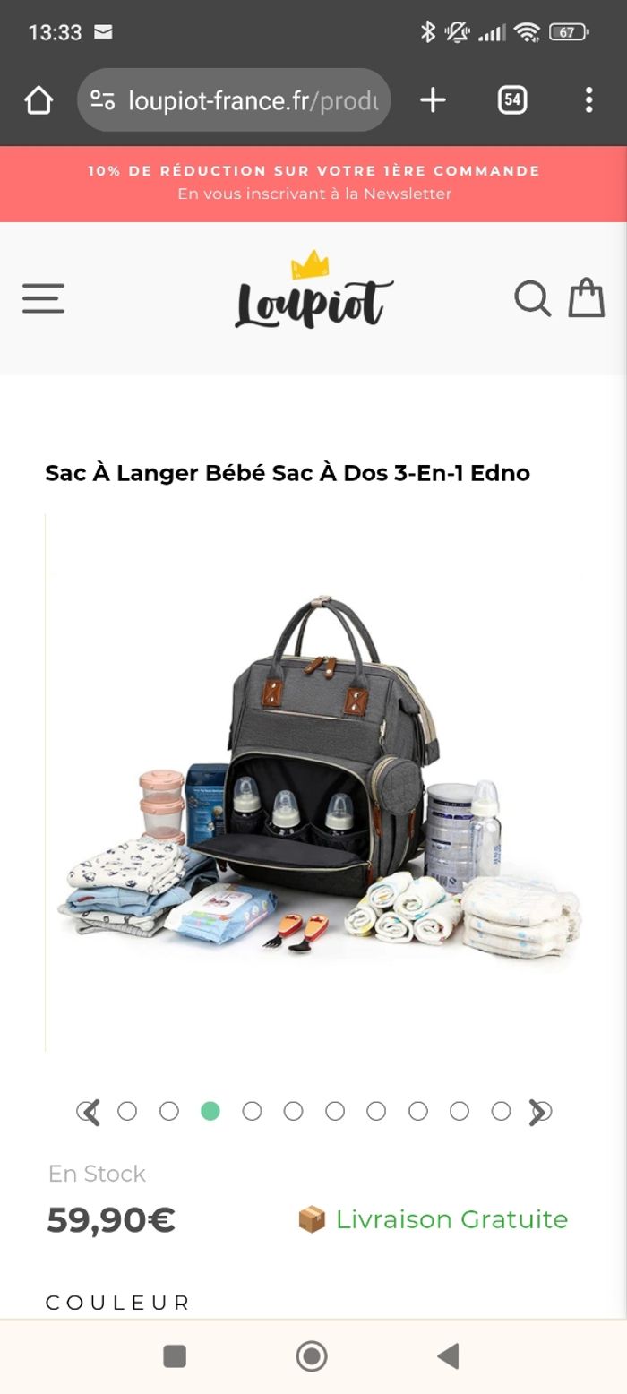 Sac à langer 3 en 1 : lit bébé table à langer sac à dos - photo numéro 9