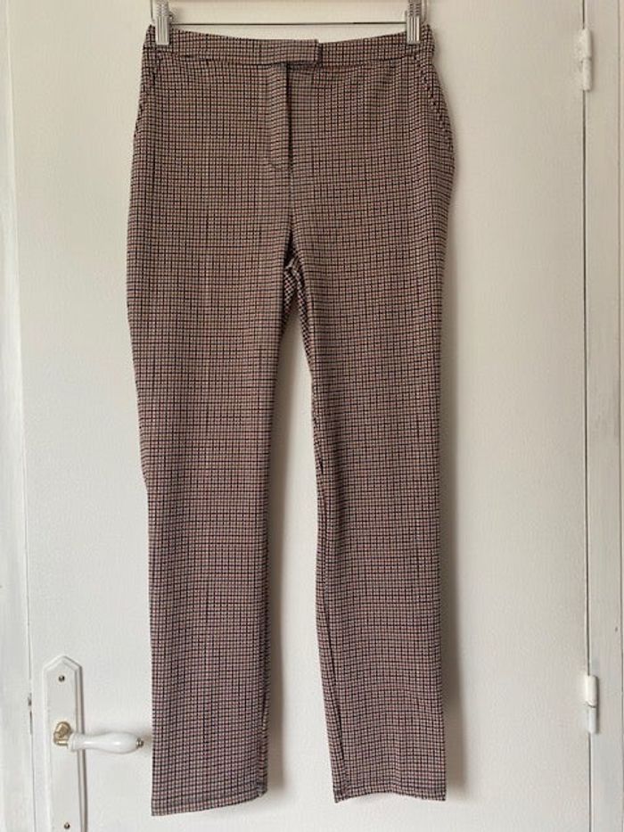Pantalon motif pied de poule
