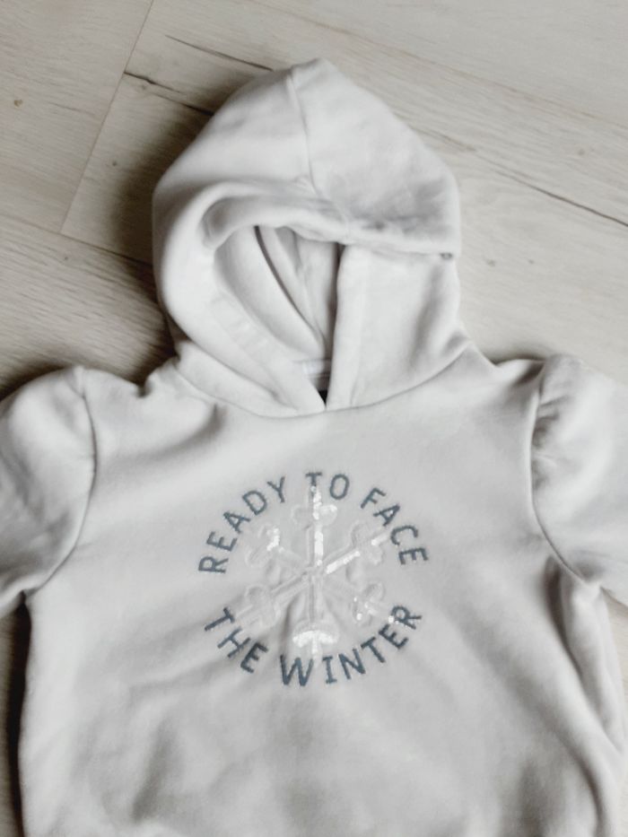 Vêtement fille pull à capuche chaud Okaïdi 4 ans - photo numéro 2