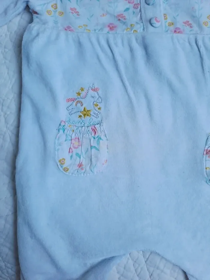 Lot 6 pyjama velours - 3 mois - photo numéro 9