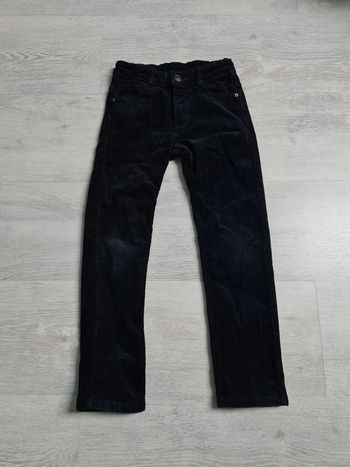 Pantalon velours noir Kiabi 7 ans Taille élastiquée réglable
