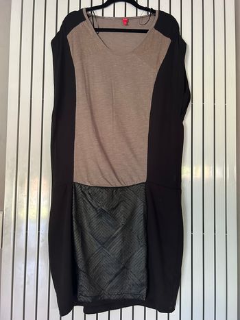 Robe noire et marron, Miss Captain, taille 48