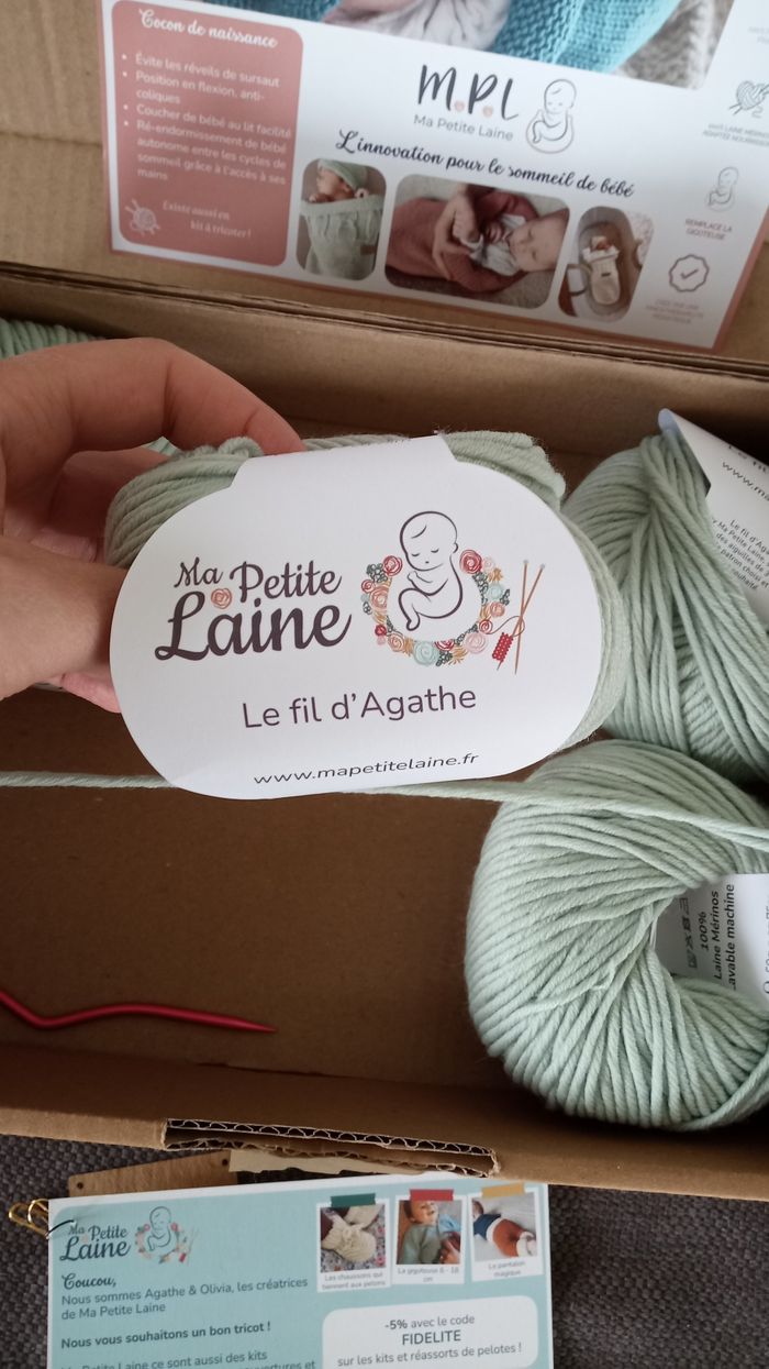 Cocon de naissance ma petite laine merino - photo numéro 7
