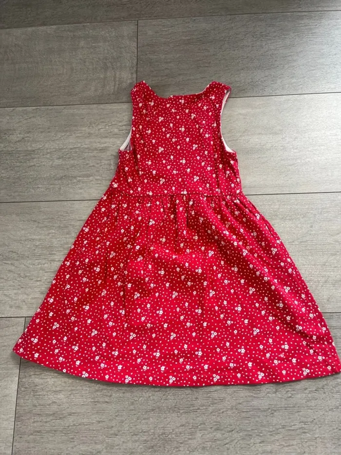 Robe Kiabi fille 6 ans rouge fleurs - photo numéro 3