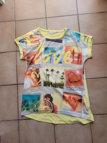 Tee short jaune 12 ans sans marque