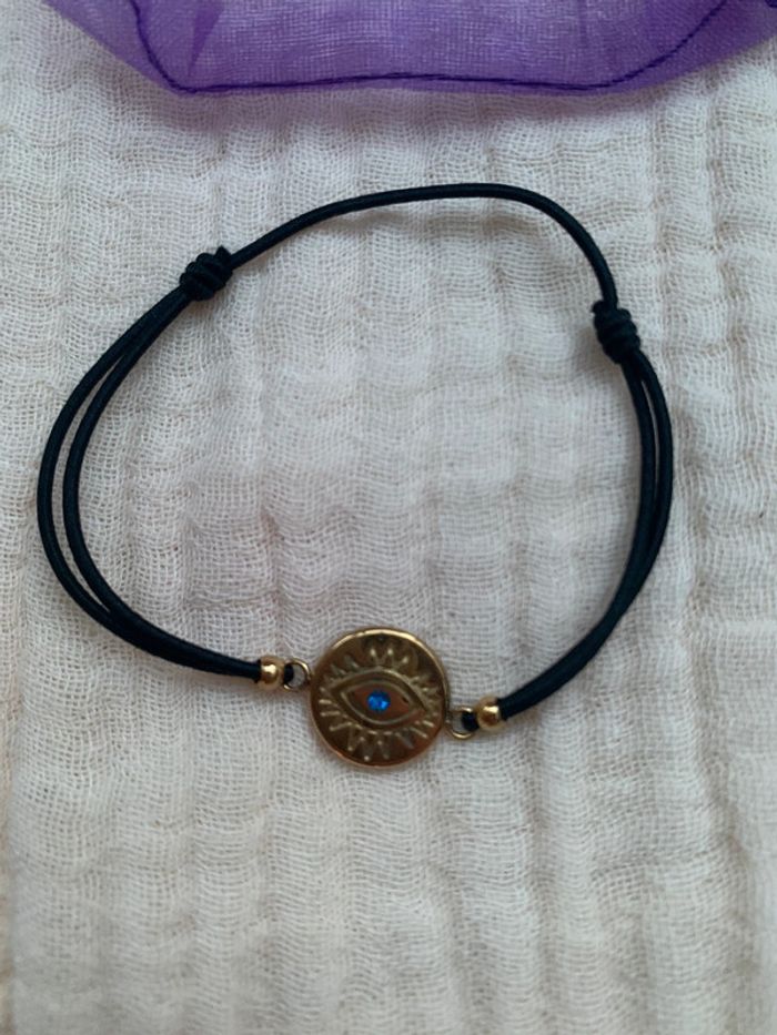 Bracelet noir et doré - photo numéro 2