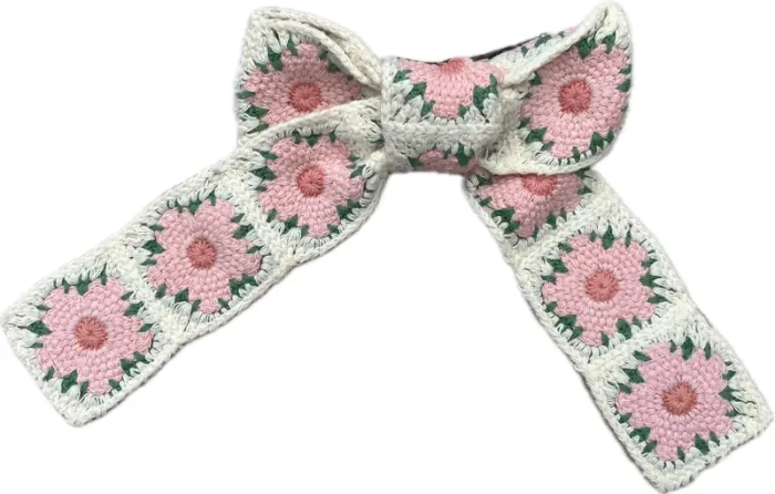 Barrette noeud en crochet 🎀 - photo numéro 2