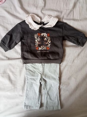 Ensemble fille pull + pantalon