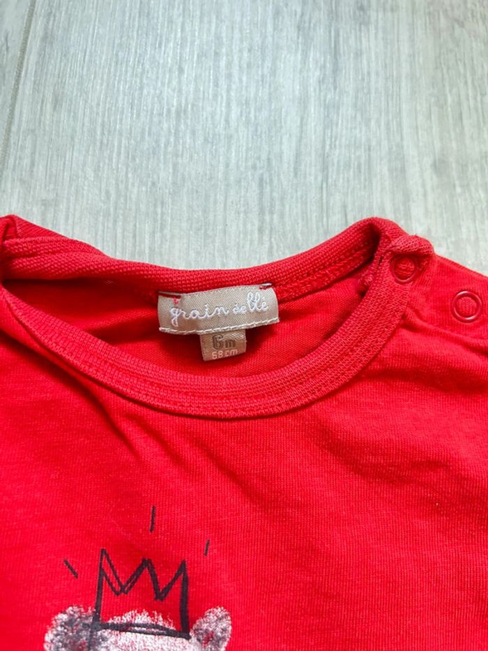 Lot de 2 tshirts 6 mois jumeaux - photo numéro 2