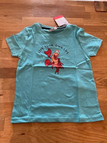 tee shirt sebastien la petite sirene disney