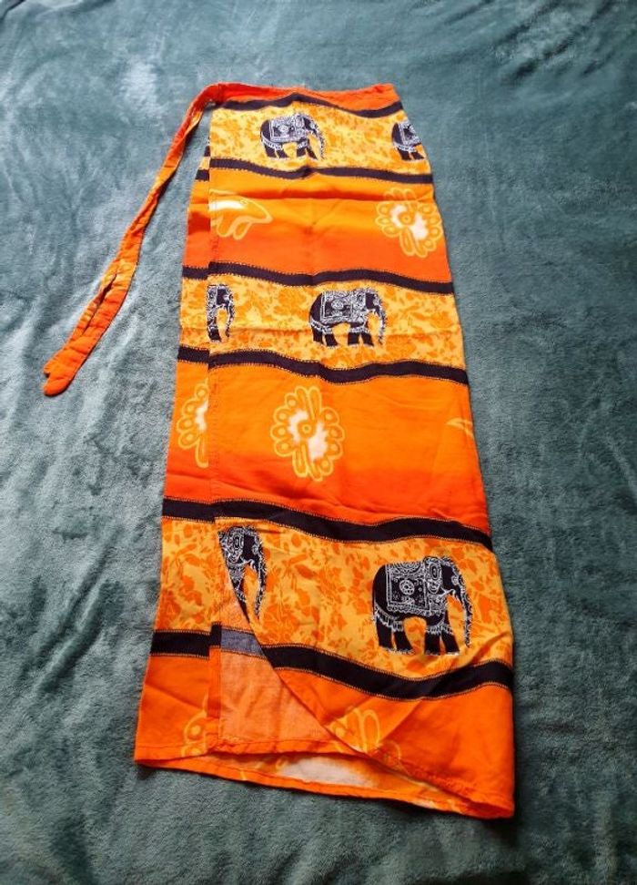 Jupe paréo orange