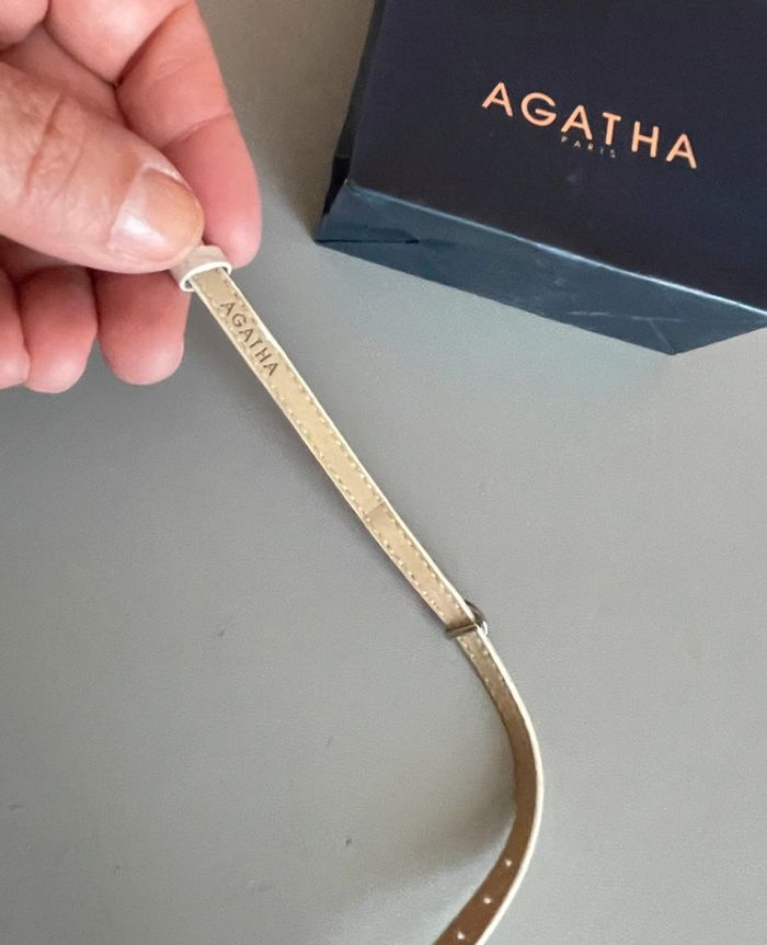 Bracelet Agatha cuir et charm - photo numéro 6