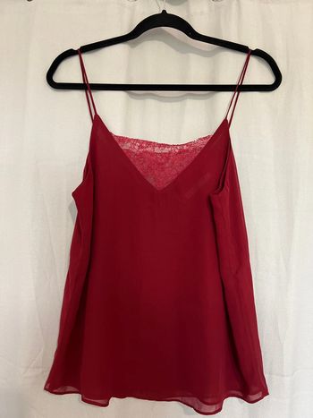 Haut à bretelles rouge