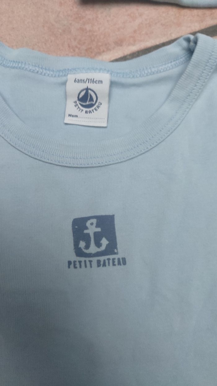 T-shirt Petit bateau bleu - photo numéro 3