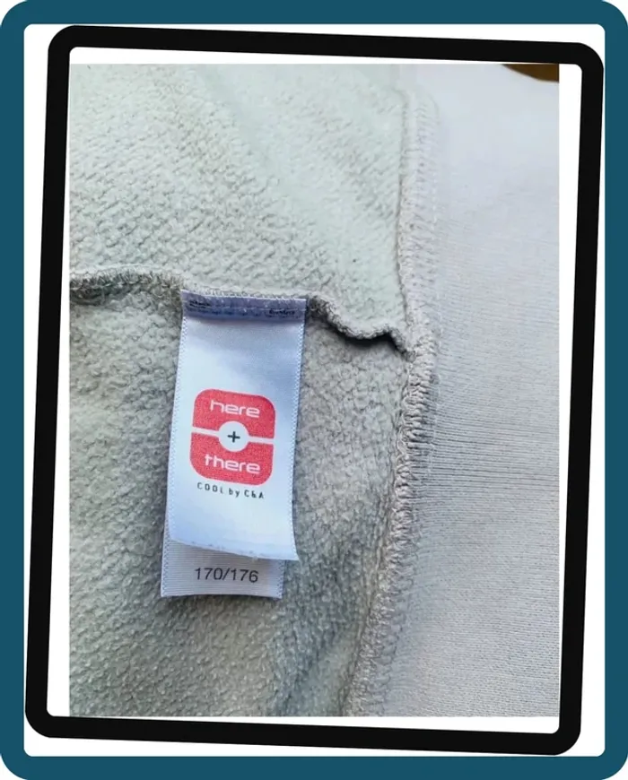Sweat à capuche et fermeture  zip C&A pour ado ou homme T/M(170/176) - photo numéro 6