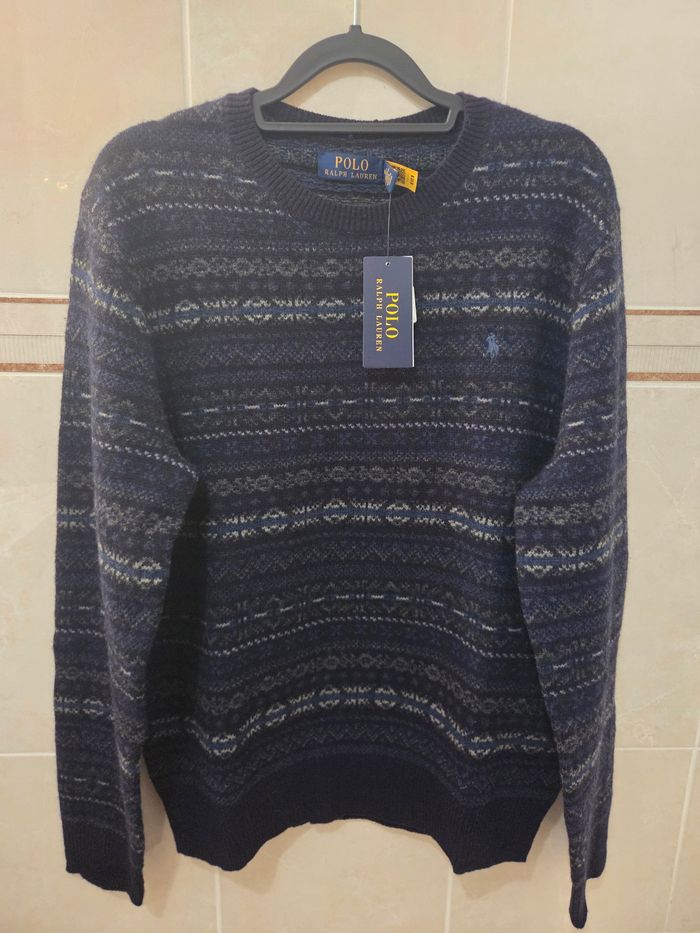 📌 Pull Ralph Lauren 100% Laine – Neuf avec Étiquette (M)