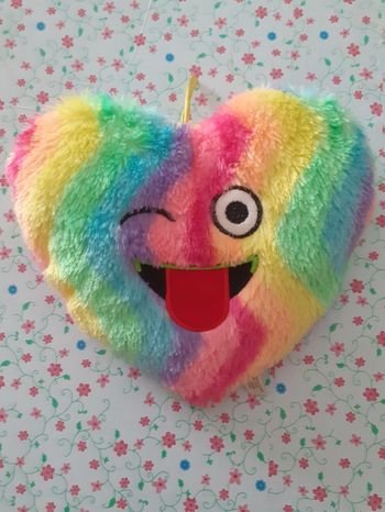 Peluche cœur ❤ multicolores