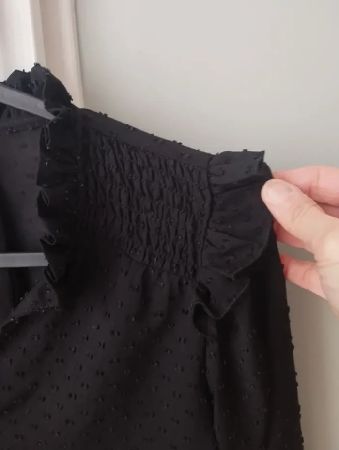 Blouse noire à plumetis Pimkie 36 - photo numéro 4