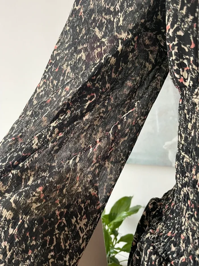 Superbe robe longue manches en voile en 42/44 excellent état de chez Body Flirt - photo numéro 6