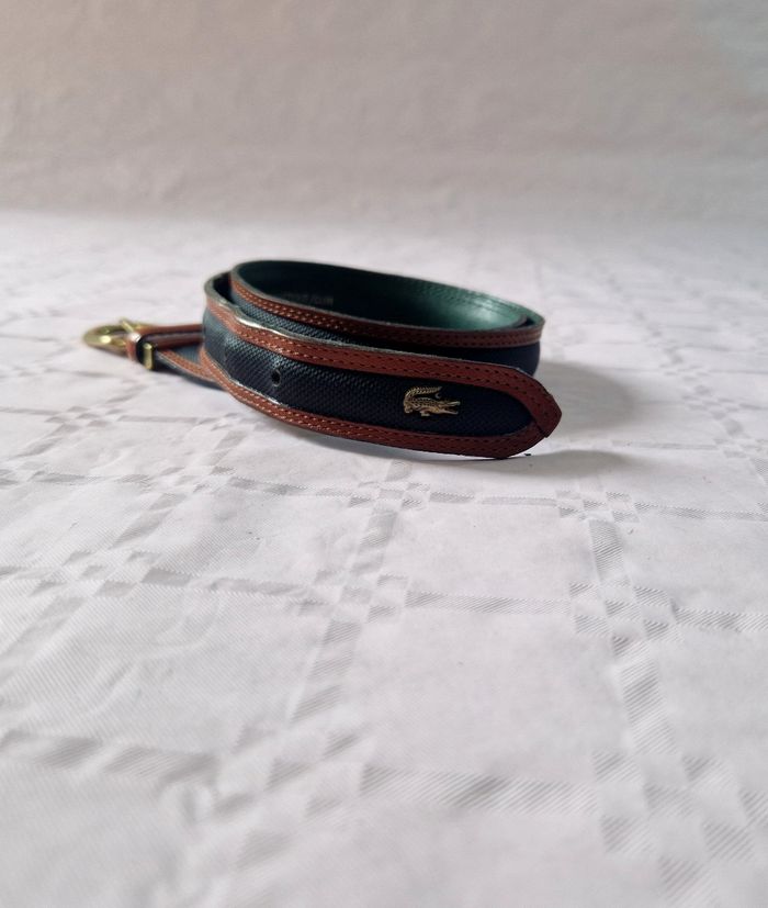 Ceinture en cuir Lacoste  , 85cm , mixte - photo numéro 2