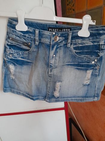 Mini jupe en jeans