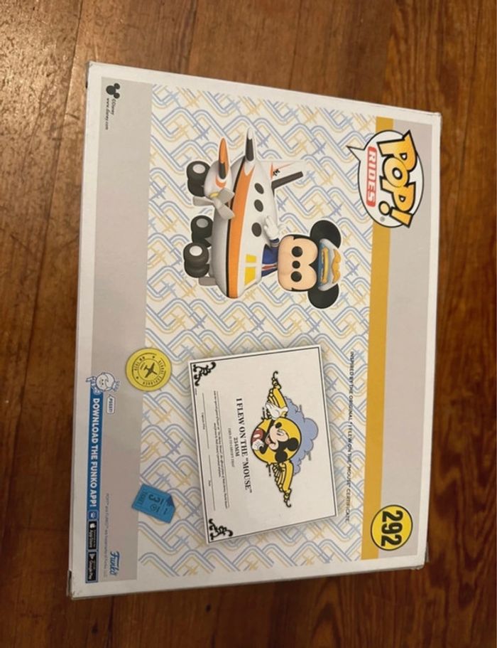 NEUF Coffret grande Funko Pop Rides 292 Mickey in the Mouse pilote avion Disney figurine vinyle - photo numéro 4