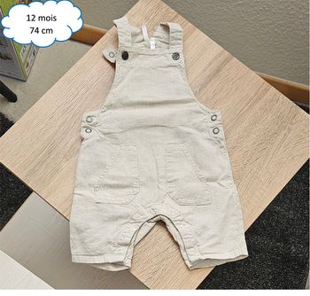 Salopette été 12 mois - 74 cm