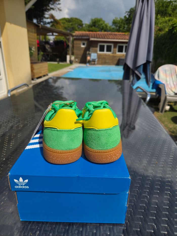 Adidas Handball Spezial Ronazuca Verte et Jaune - photo numéro 4