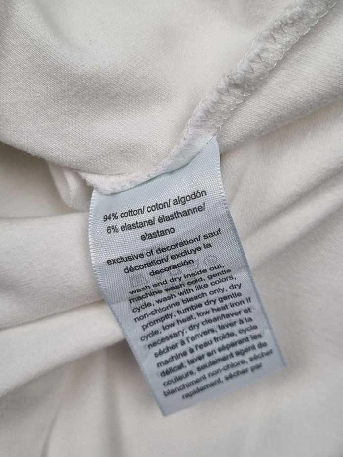 T-shirt blanc Tommy Hilfiger, S Femme (mesures en photos) - photo numéro 9