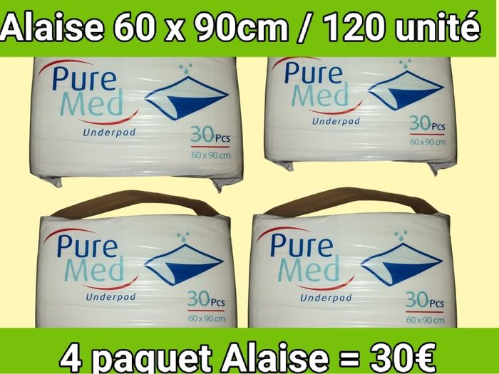 4 paquet 120 Alaise 60 x 90cm