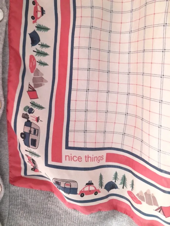 Chemise Gilet soie Vintage rétro - photo numéro 3