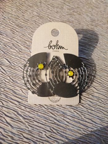 Boucles d'oreilles bohm - acier inoxydable