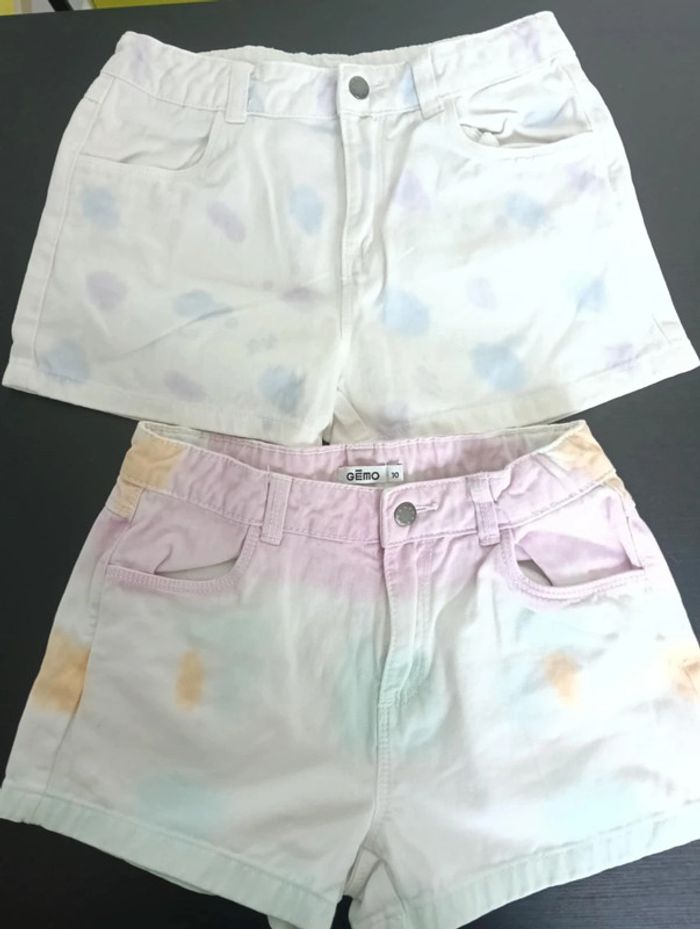 Lot 2 short en jean gemo 10 ans