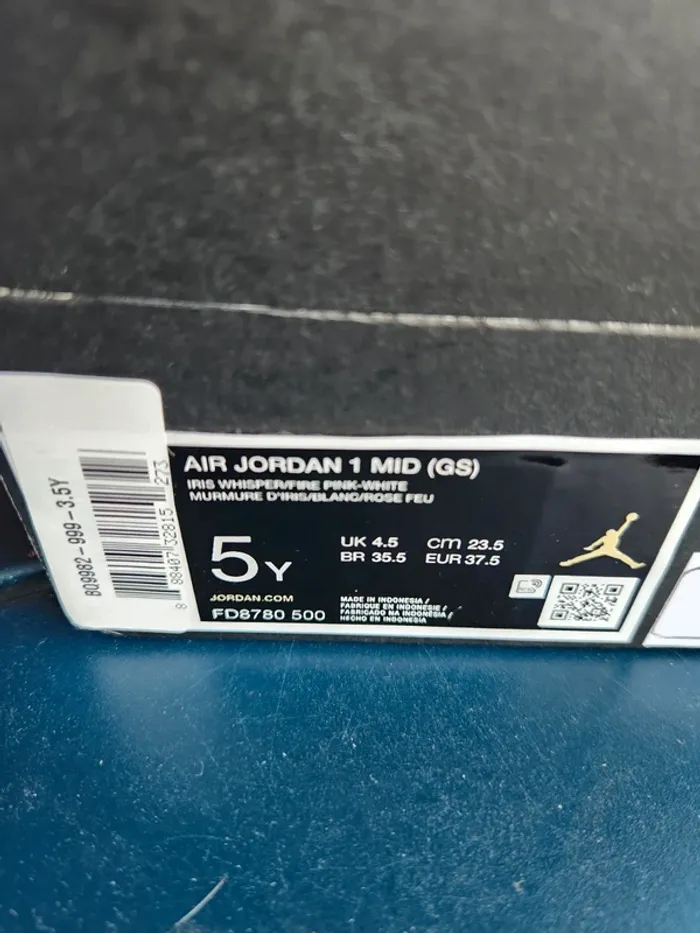Nike air jordan 1 Mid femme fille Taille 37,5 neuves - photo numéro 9
