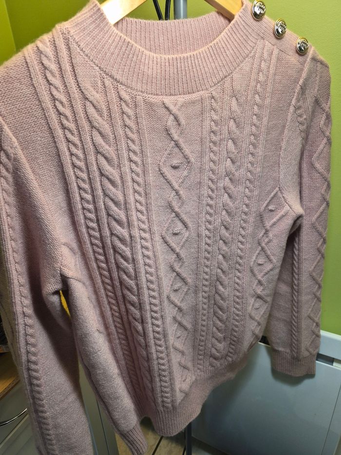 Pull rose cache cache - photo numéro 2