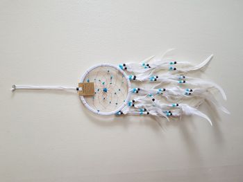 Attrape rêves blanc moyen Diamètre 17 cm Neuf sous blister