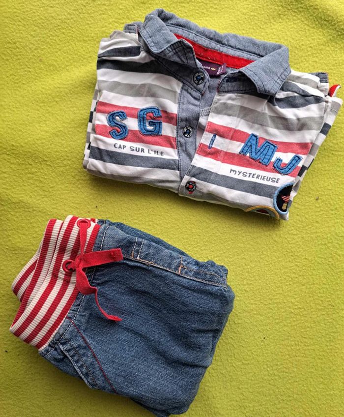 Ensemble marque « Sergent Major » Polo en 12 mois et pantalon en 9 mois (quasi neuf) - photo numéro 8