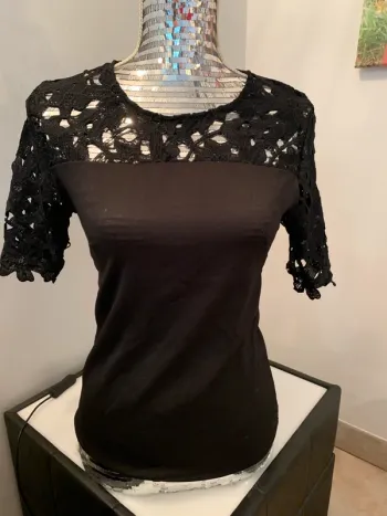 Top noir taille 38